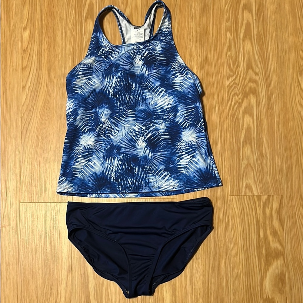 Lands' End Tankini Swim 2-piece Set, size 14
